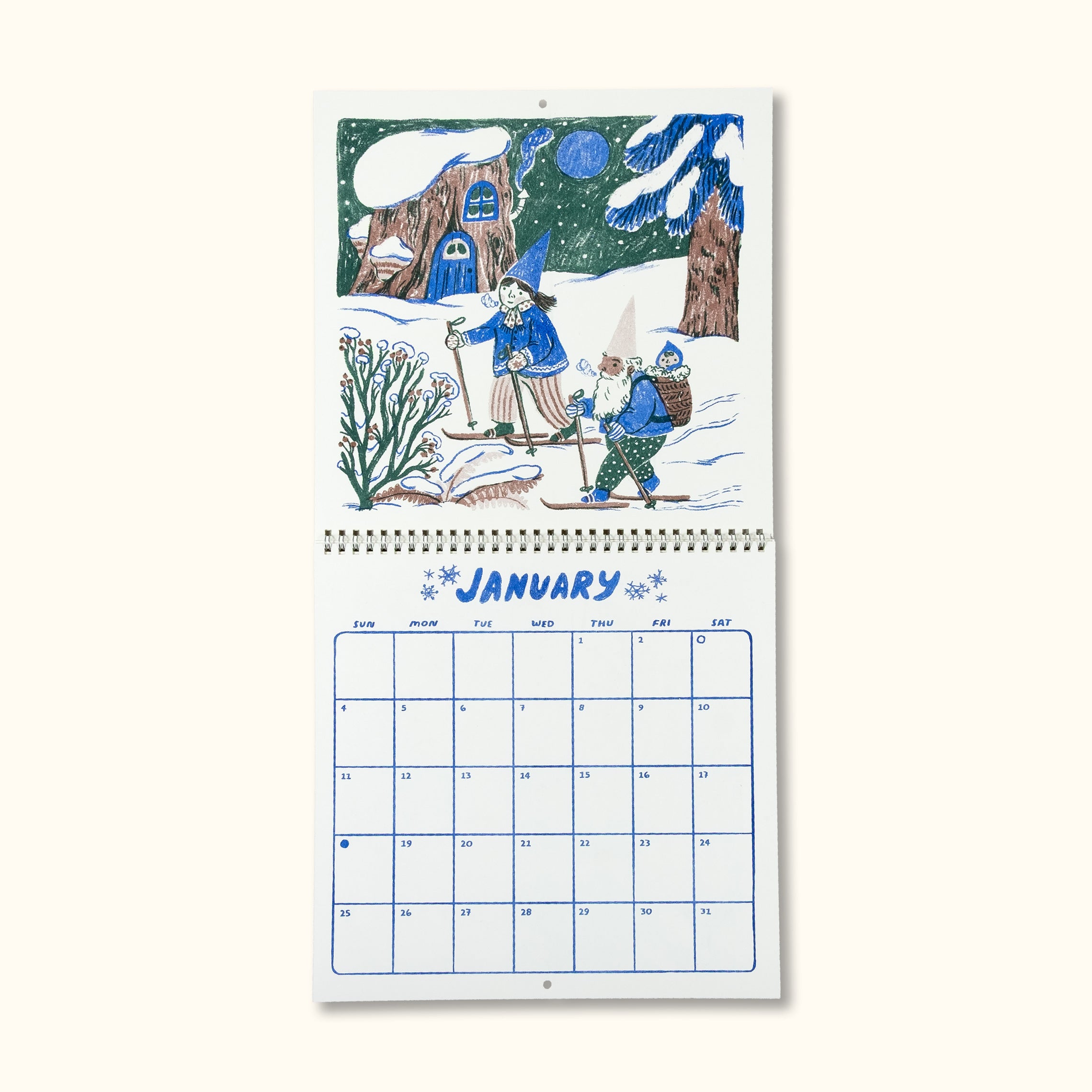 2026 Gnomes Wall Calendar