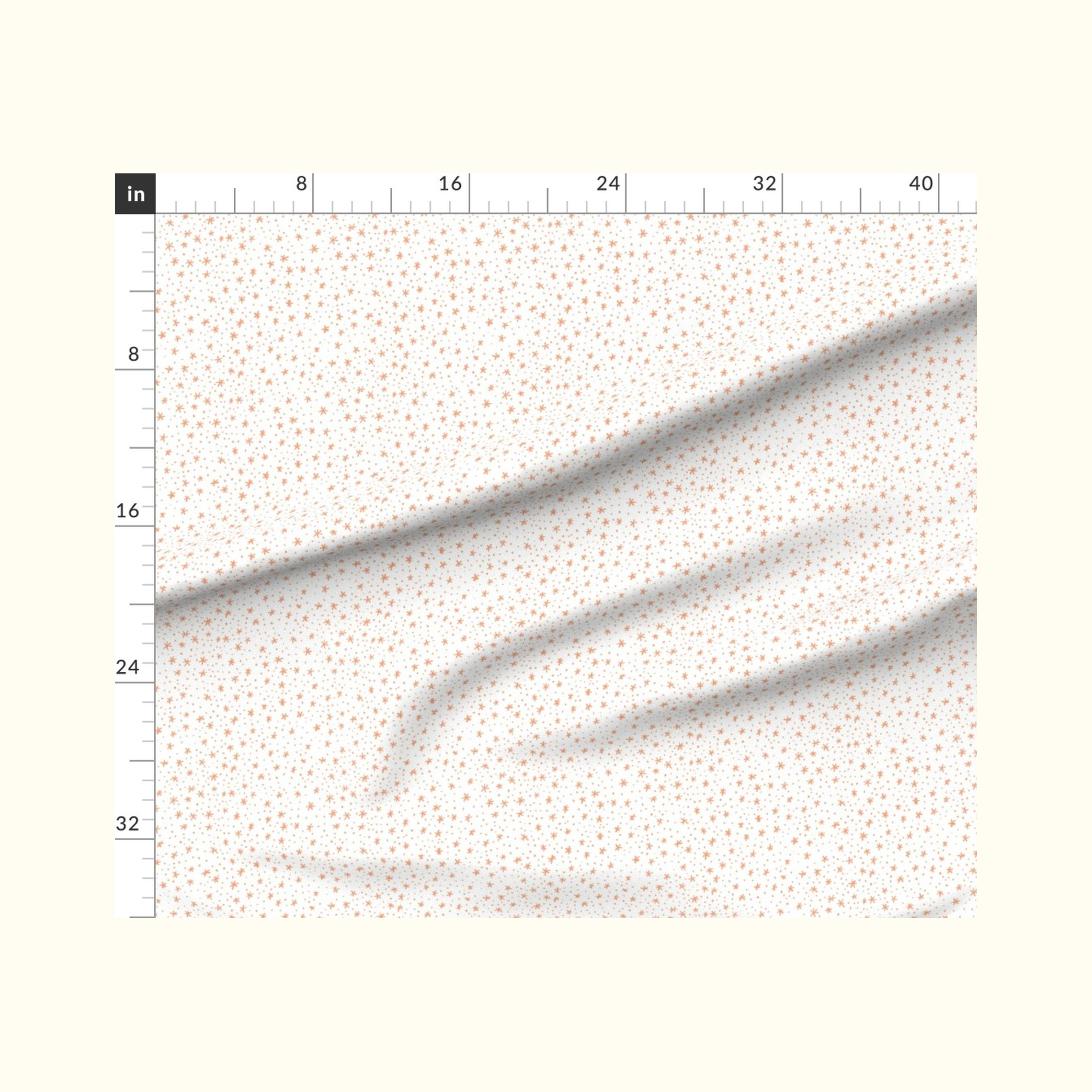 Dotty Star Coral Fabric