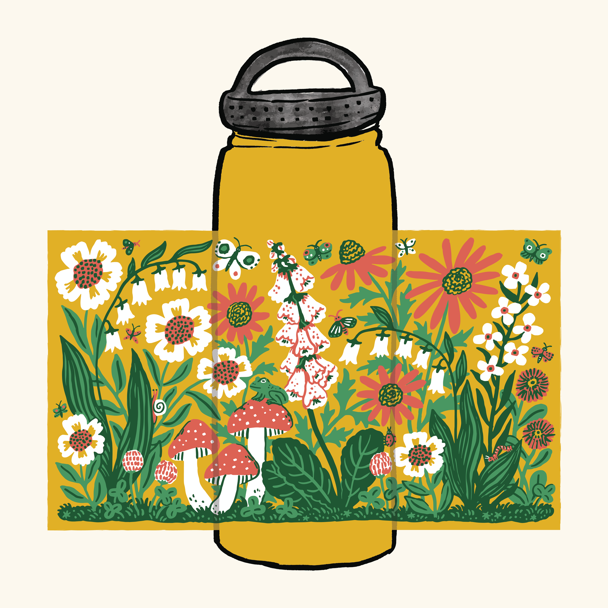 Sunshine Garden 20oz Water Bottle