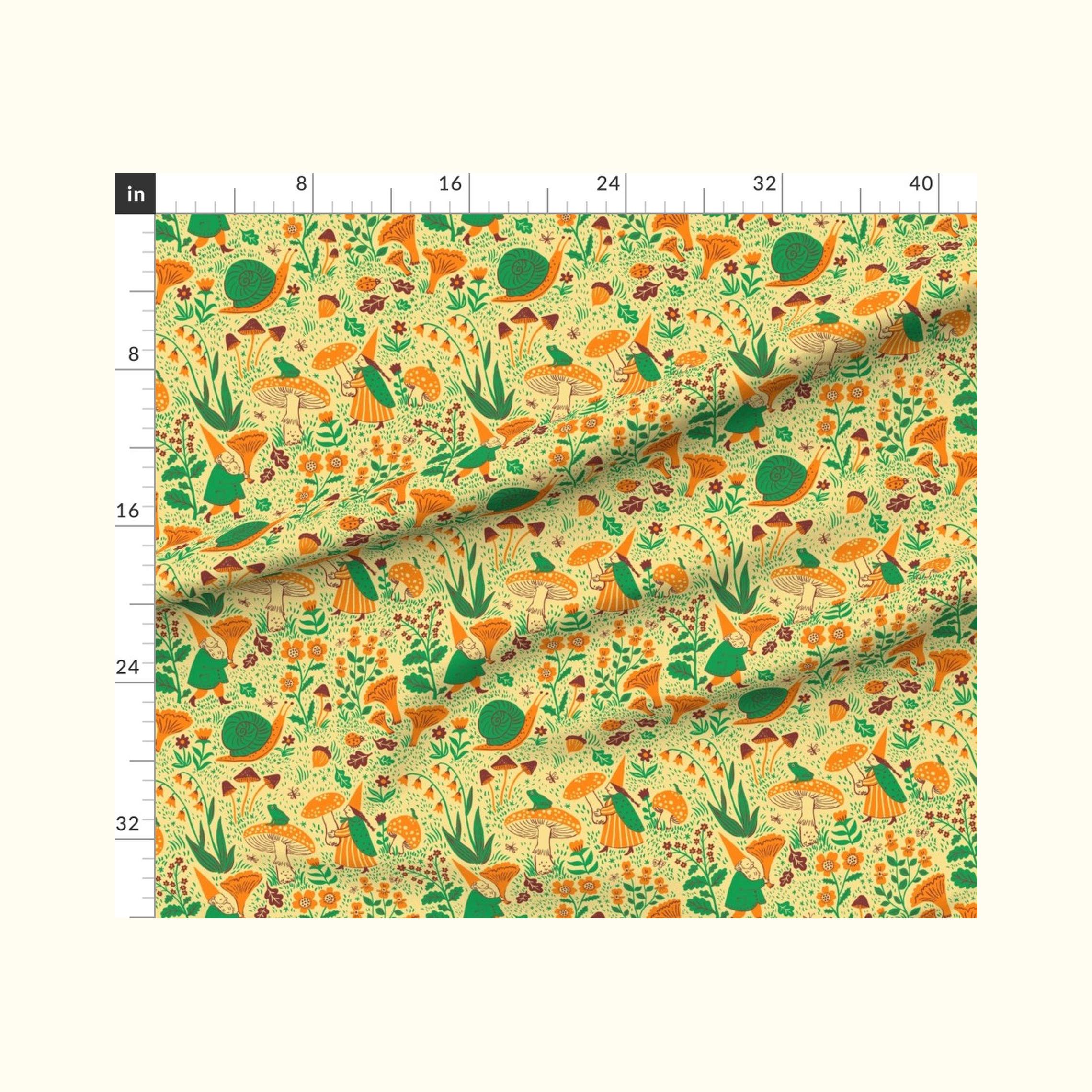 Gnomes Butter Fabric