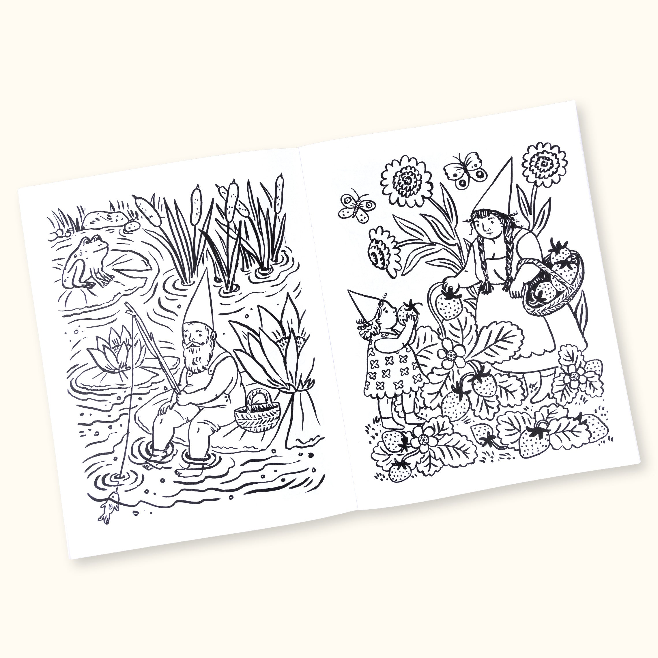 Gnomes Around The Year Coloring Book