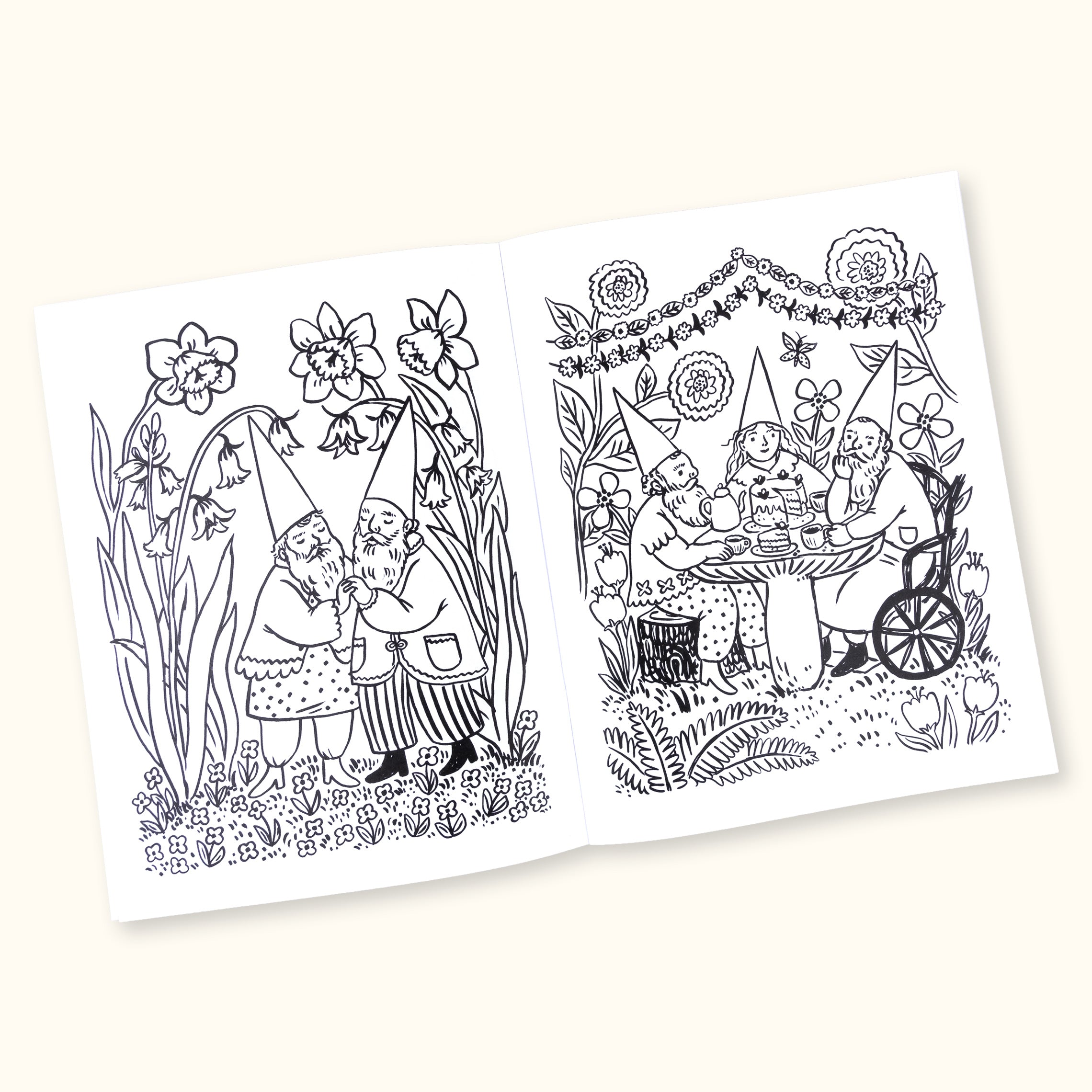 Gnomes Around The Year Coloring Book