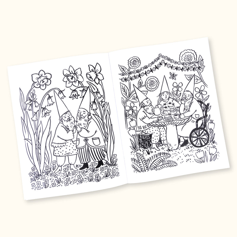 Gnomes Around The Year Coloring Book
