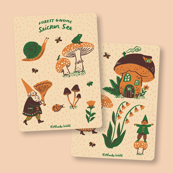 Bring a touch of nature to your notes, cards, water bottles and anything else you can think of with this cheerful Forest Gnome Sticker Set! Featuring a colorful cast of gnomes along with their woodland friends, these stickers brighten up any project.
