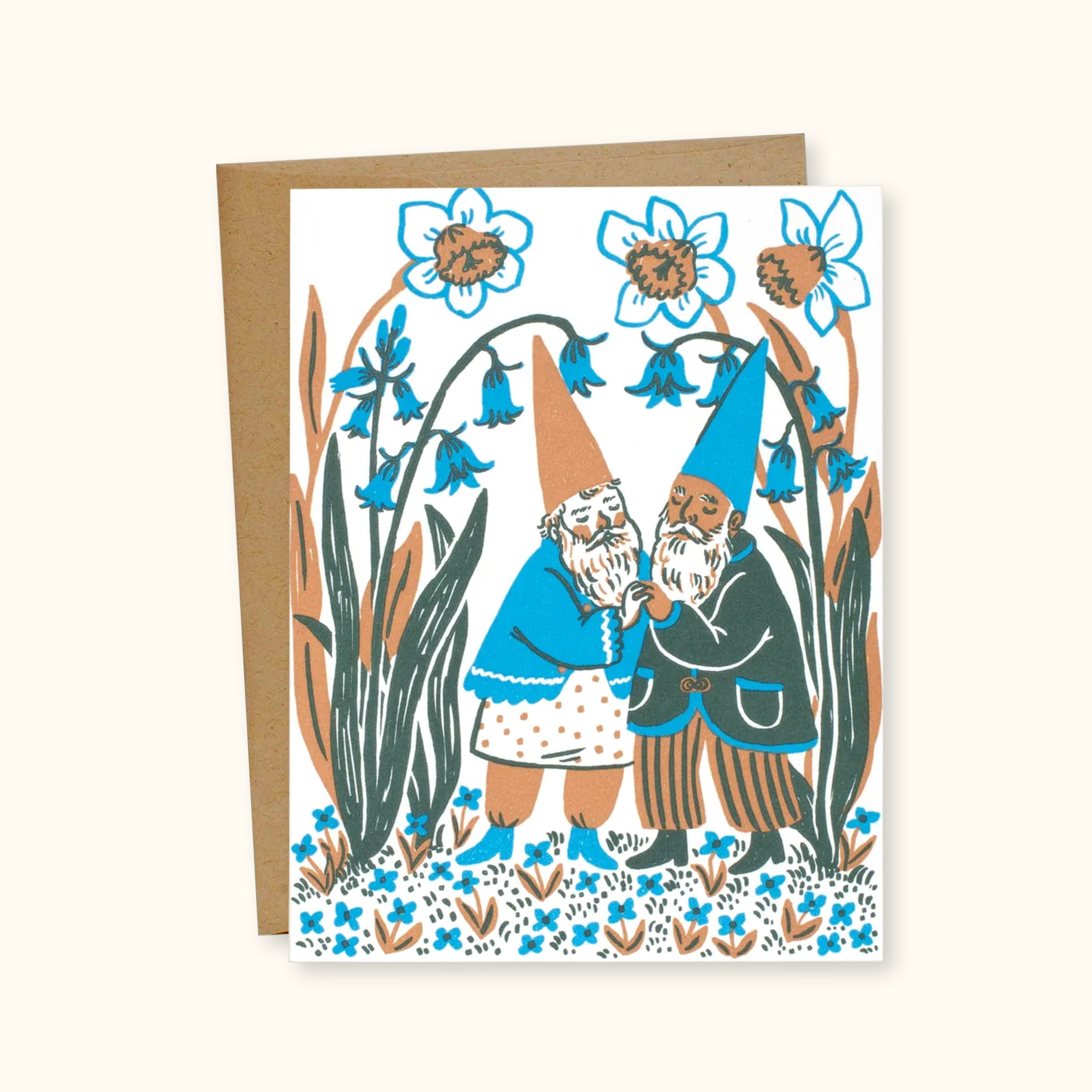 Hugging Bluebells Greeting Card