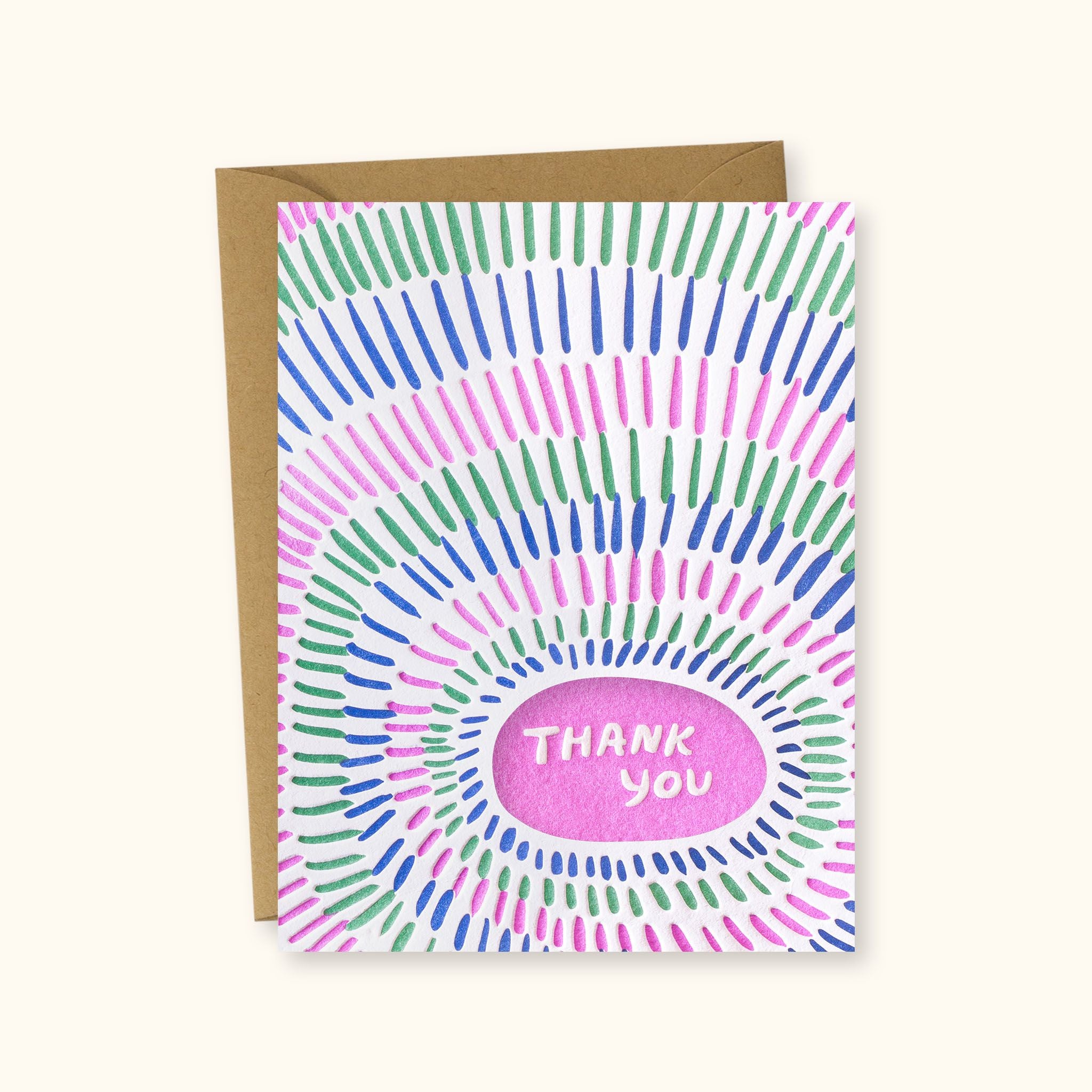 Burst Thank You Greeting Card