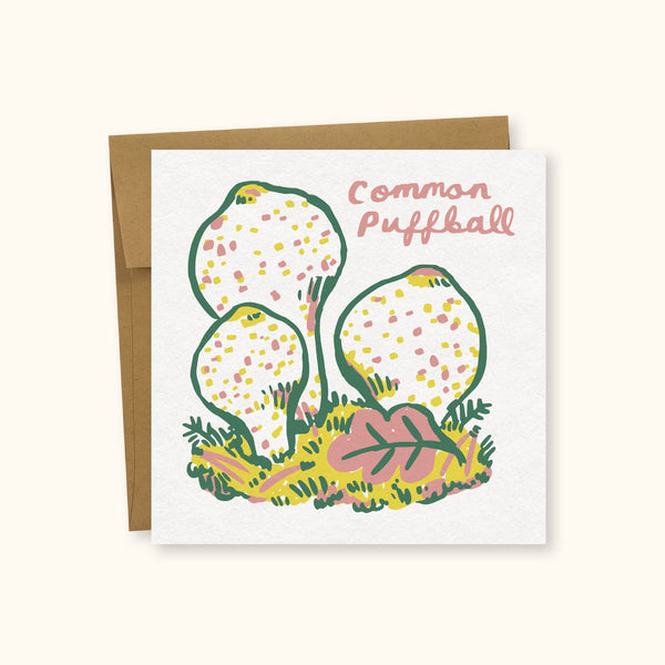Common Puffball Greeting Card