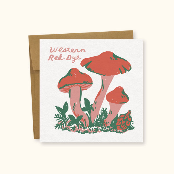 Western Red-Dye Greeting Card