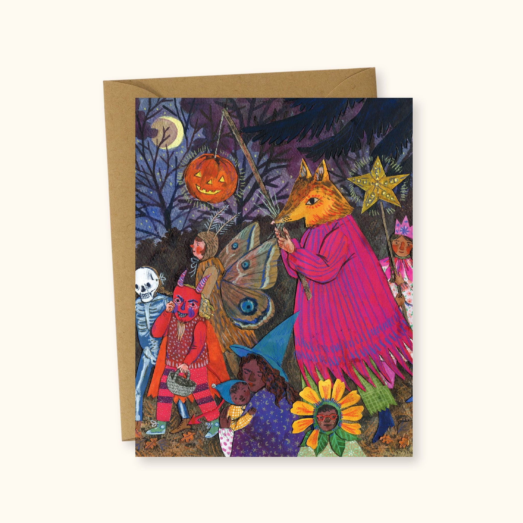 Halloween Parade Greeting Card