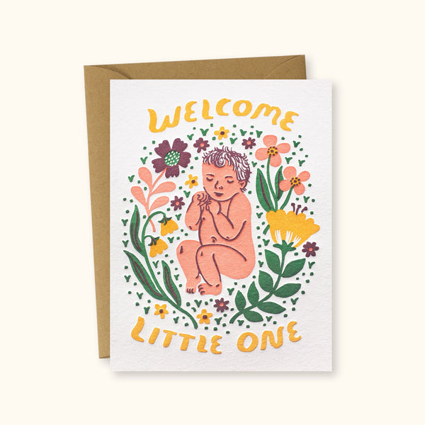 Little One Yellow Greeting Card