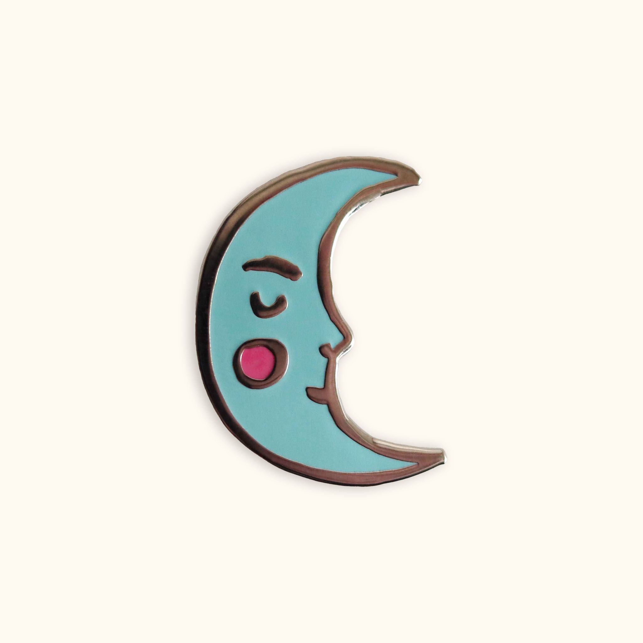 Crescent Moon Enamel Pin