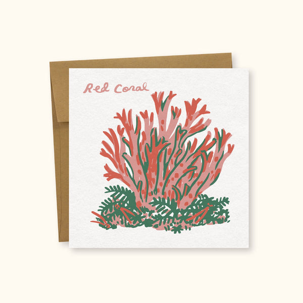 Red Coral Greeting Card