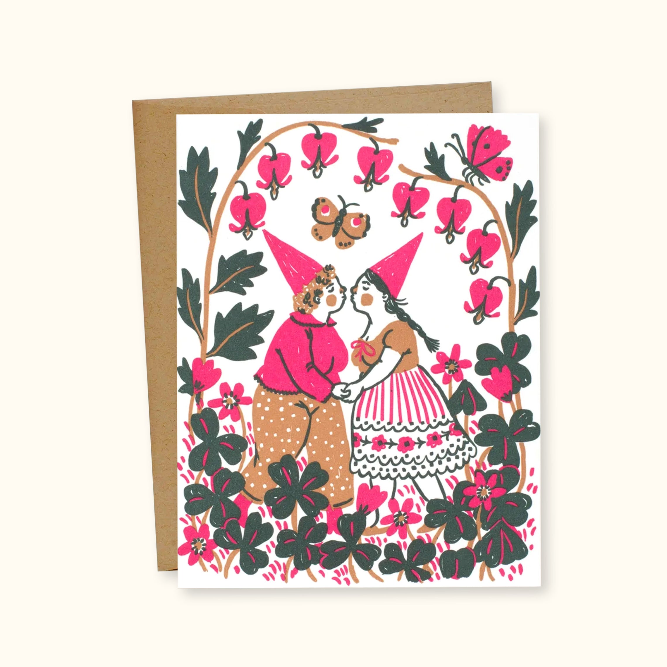 Kissing Butterflies Greeting Card