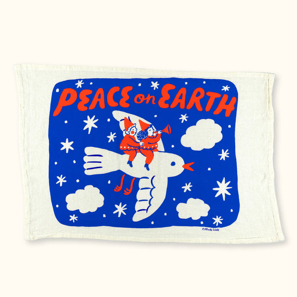 Peace On Earth Tea Towel