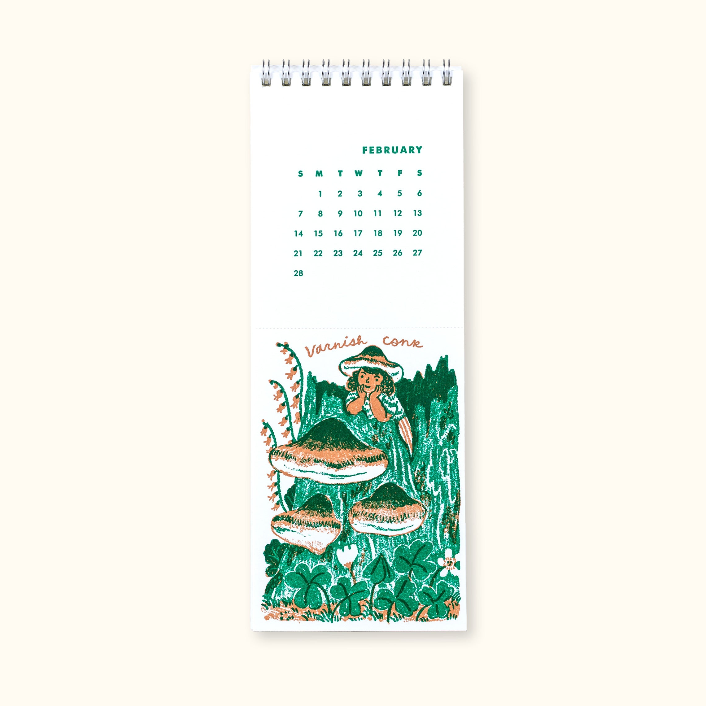 2027 Letterpress Postcard Calendar