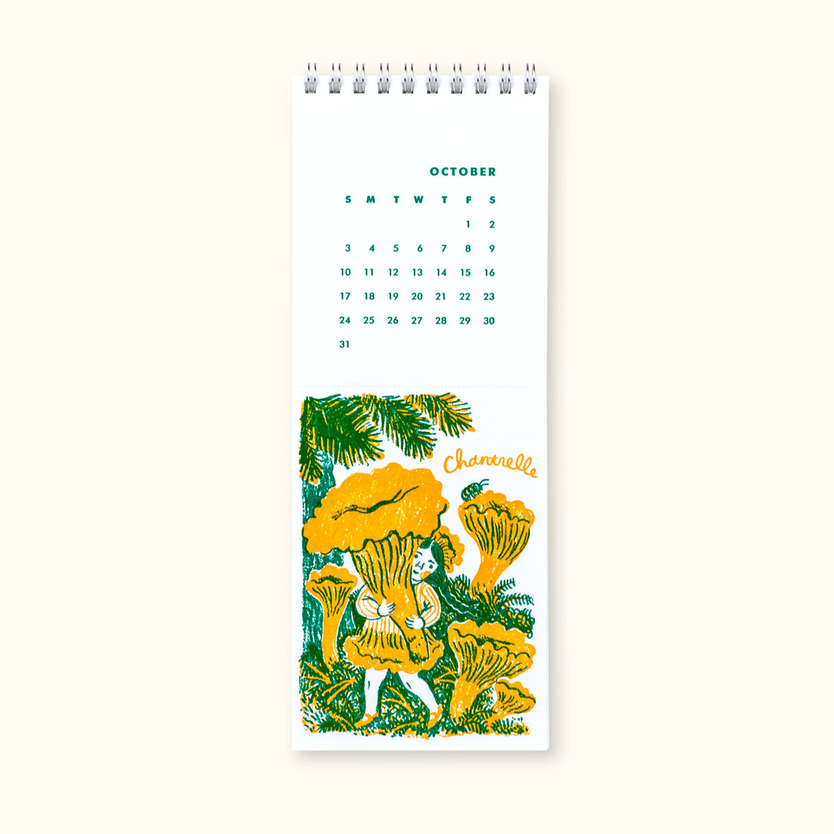 2027 Letterpress Postcard Calendar