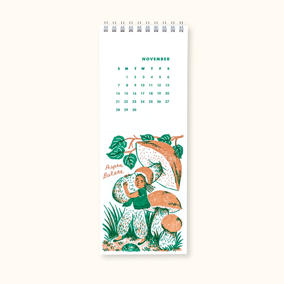 2027 Letterpress Postcard Calendar