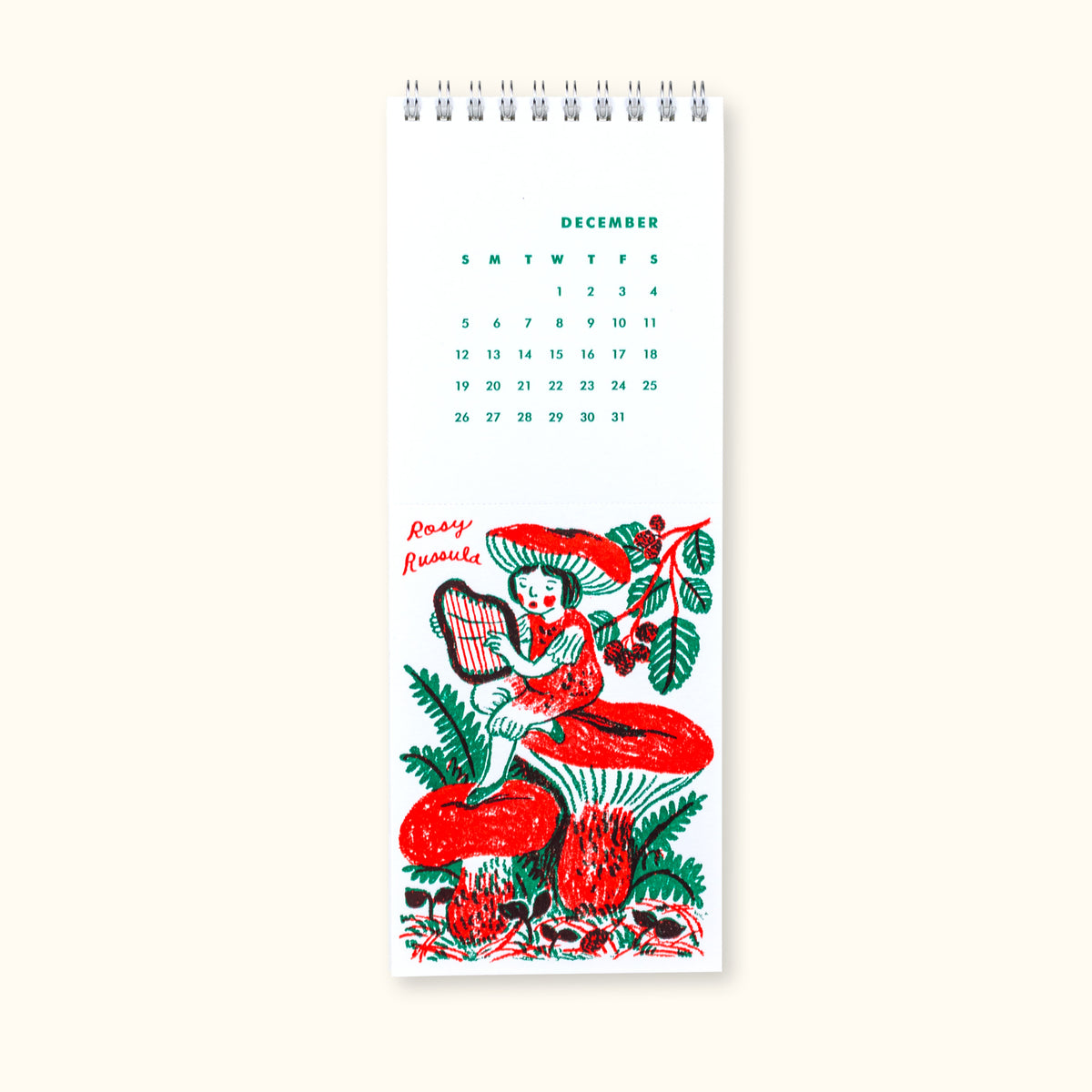 2027 Letterpress Postcard Calendar