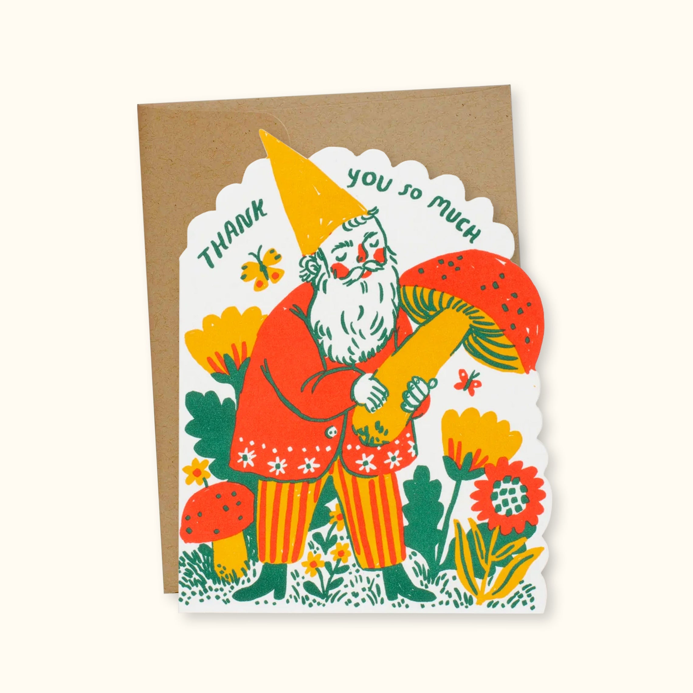 Thank You Gnome Greeting Card