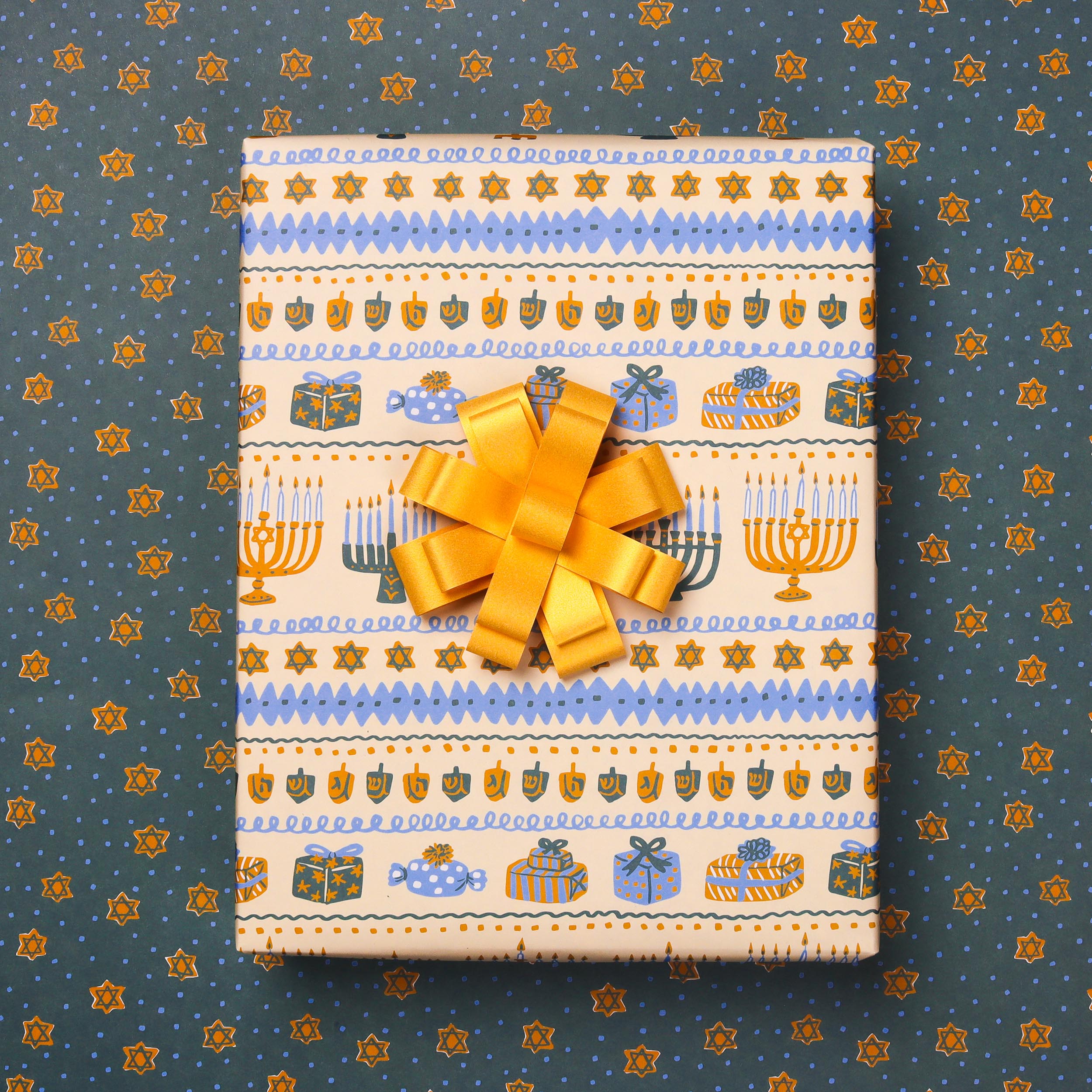 Festival Of Lights / Hanukkah Stars Wrap Roll of 6