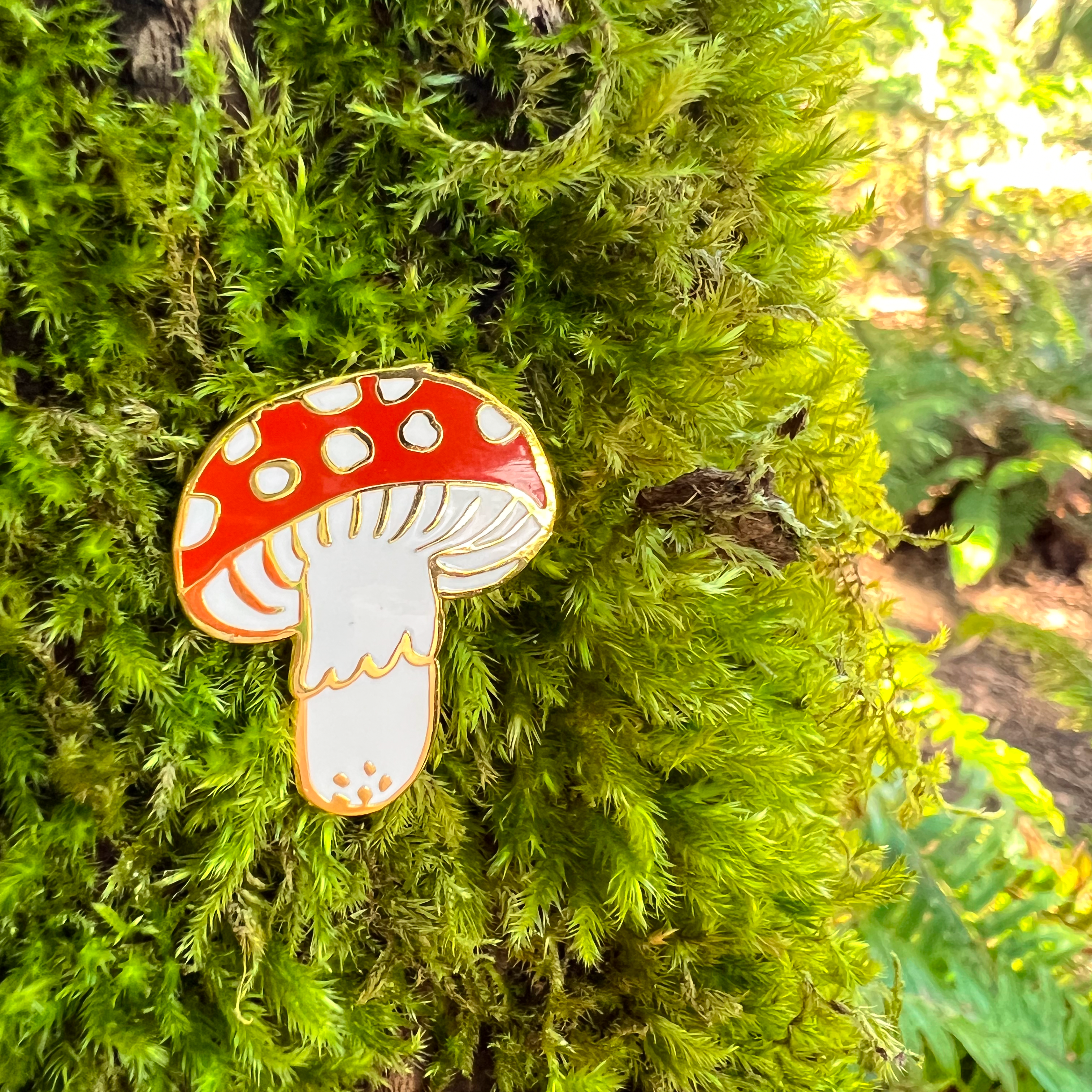 Amanita Mushroom Enamel Pin