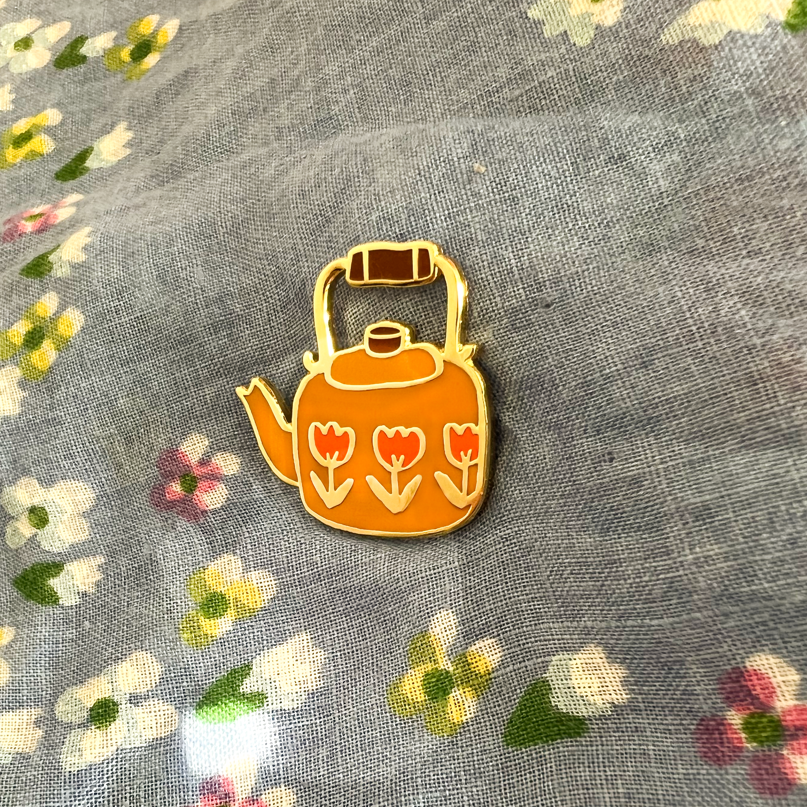 Kettle Enamel Pin