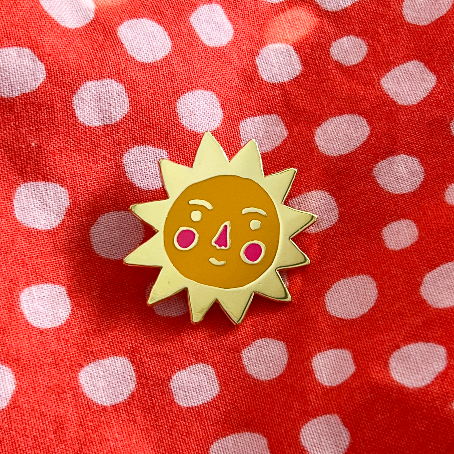 Sun Enamel Pin