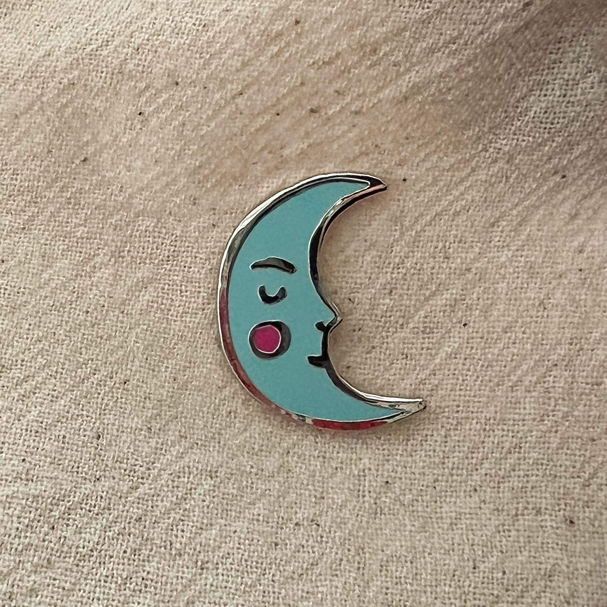 Crescent Moon Enamel Pin